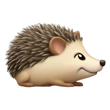 hedgehog being tired  sticker