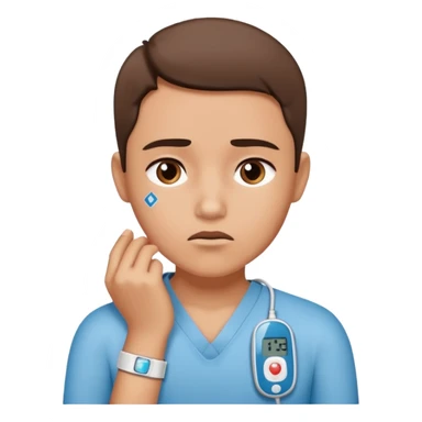 person with diabetes  sticker