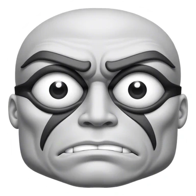 Black and white cyclops sticker