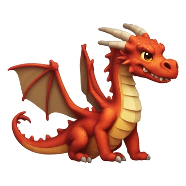 dragon cute pixel style sticker