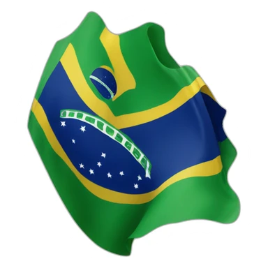 brazilian flag  sticker