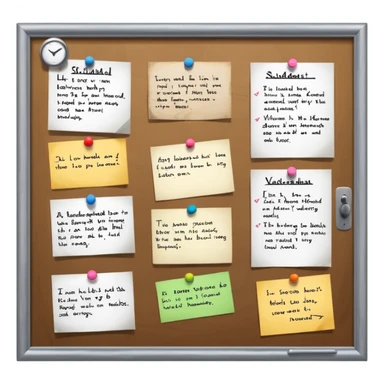 school rules on the noticeboard but dont write school rules just write what students shouldnt do in school sticker