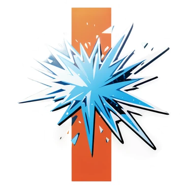 Glass shattered  sticker