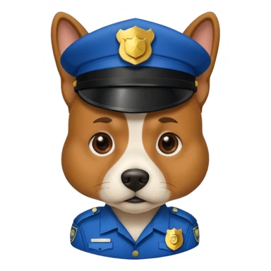 A cop dog sticker