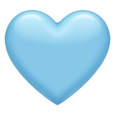 light-blue heart  sticker