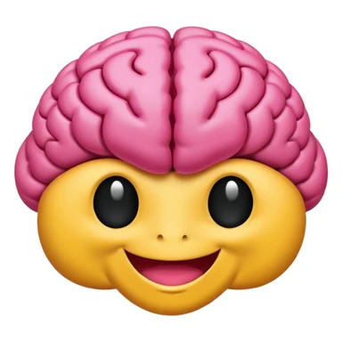 Cerebro sonriente sticker