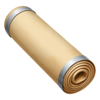 a poster, rolled up, like a old map sticker