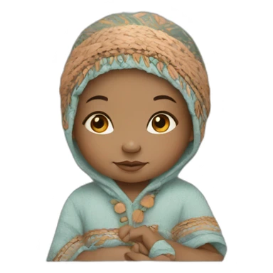 Newborn boho style sticker