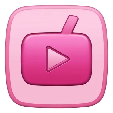 Pink pastel and dark pink YouTube  sticker
