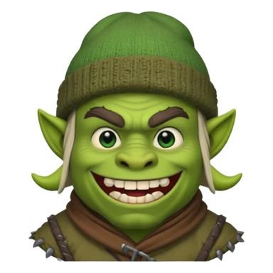 ork with beenie sticker