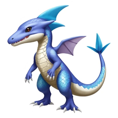 Shiny Koraidon-Latios-Marowak-Gabite-Fakémon-hybrid-creature (full body)  sticker