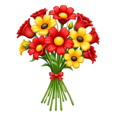spam art melted flower bouquet  sticker