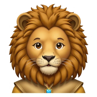 man in lion  costume  sticker
