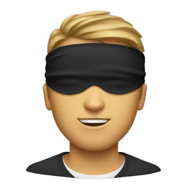 Blindfolded guy sticker