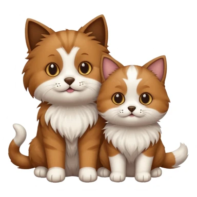 cat dog sticker