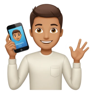 cool guy presenting a startup pitch deck sticker