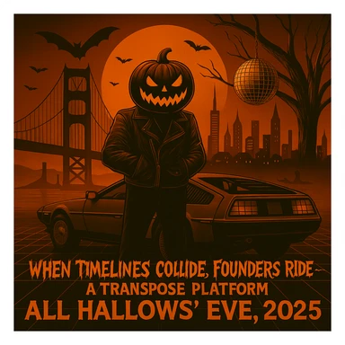 DO NOT CHANGE ANYTHING ELSE JUST MAKE THE FONT FOR WHEN TIMELINES COLLIDE, FOUNDERS RIDE, SPOOKY, RUNNY. KEEP THE SAME SIZE FONT.  sticker