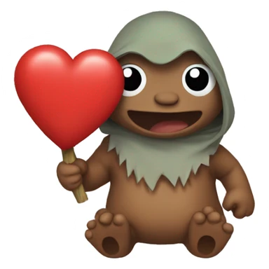 Kwokk with a heart sticker