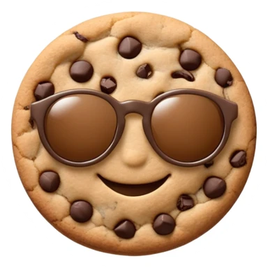 Cookie with sunglasses sticker