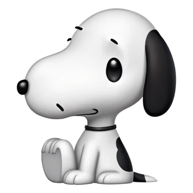 Confused snoopy sticker