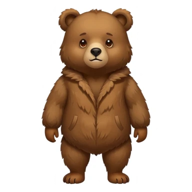 Bear on four legs sticker