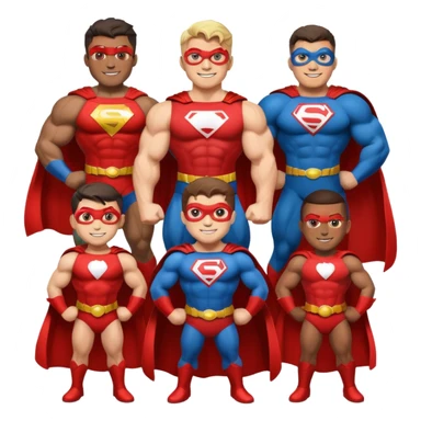 superheros with bannie sticker