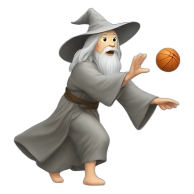 gandalf playing ultimate frisbee sticker