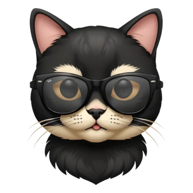 a bad kitty on the waves. make the cat look devlishish with a pair of black ray bans wayfers on sticker