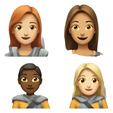 Eva and Lina in bus sticker