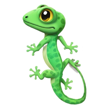 Gecko inside enclosure  sticker