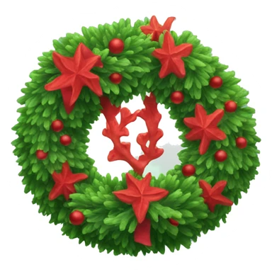 Red Christmas reef sticker