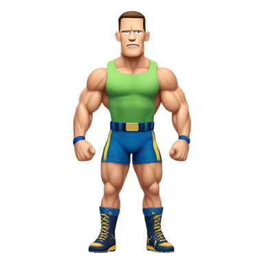 John cena with huge muscles sticker