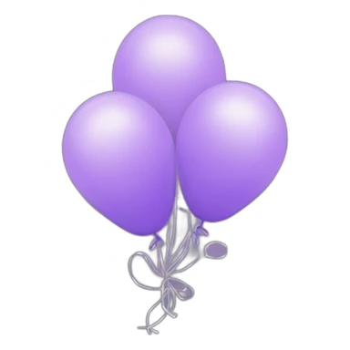 Lilac Baloons with lights sticker