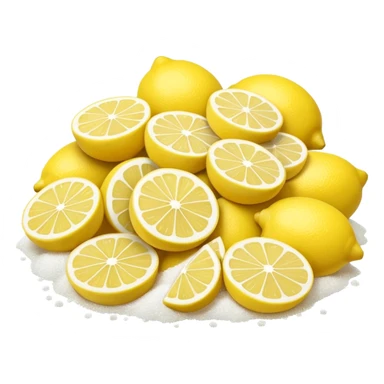 lemon and sugar pile sticker
