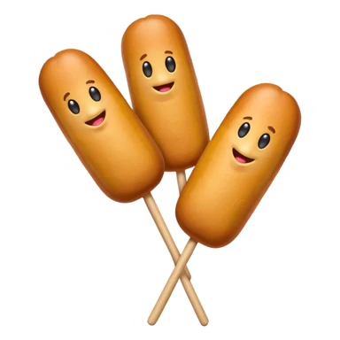 corn dog sticker