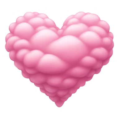 corazón rosa sobre una nube sticker