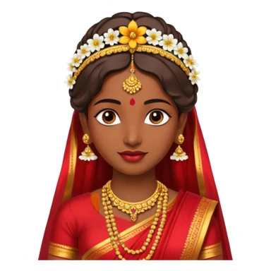 south indian bride getup. sticker