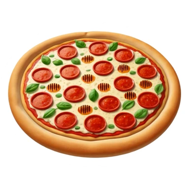 Pizza sauce spread on Raw pizza dough sticker