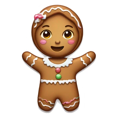 Gingerbread girl sticker