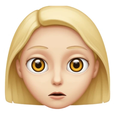 Wide eyes / Shadow to represent fear sticker