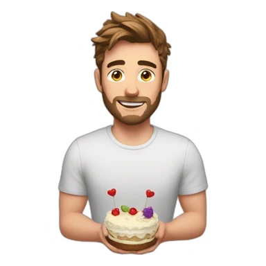 mr beast mixed with cake sticker