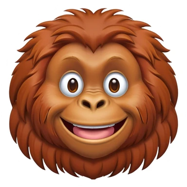 happy orangutan sticker