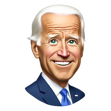 Joe Biden in a trump 2024 hat sticker
