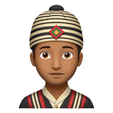 https://www.emojis.com/emoji/man-wearing-a-nepali-dhaka-topi-with-stripes-and-design-on-it-yuRsG5ZrBfPDhaka topi emoji nepali people wear in head sticker