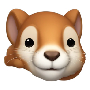 squirrel sleeping sticker