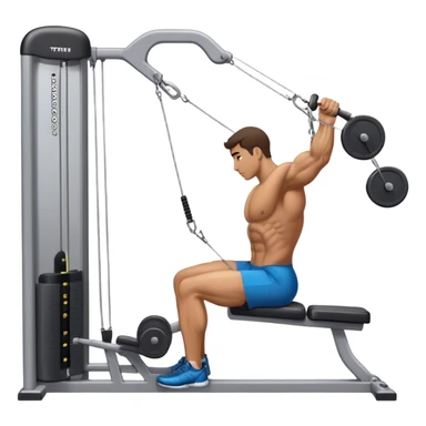 side-view man cable-machine tricep-pushdown sticker