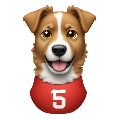 Patrick Mahomes as a dog sticker