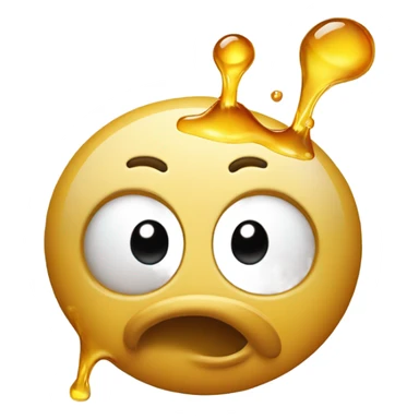 Emoji throwing up honey sticker