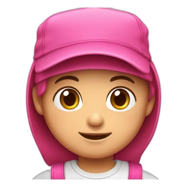 oso con una gorra rosa sticker