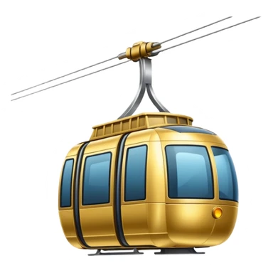 golden aerial tramway sticker